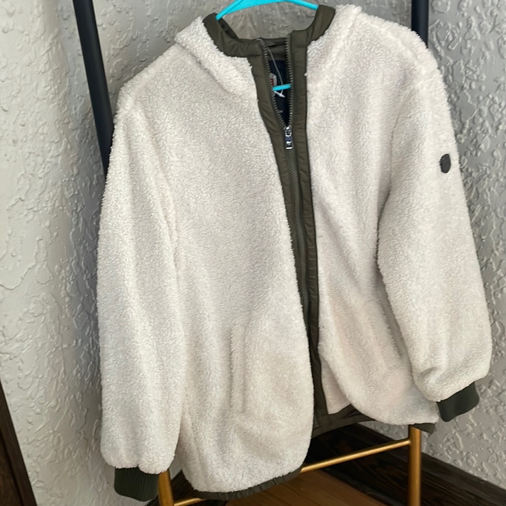 1 Madison Expedition Women’s fleece jacket (Cream/ Olive) M